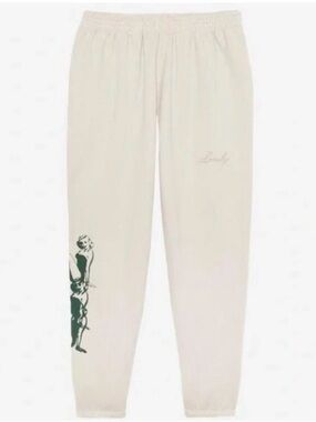 Lonely Ghost Cream Graphic Sweatpants